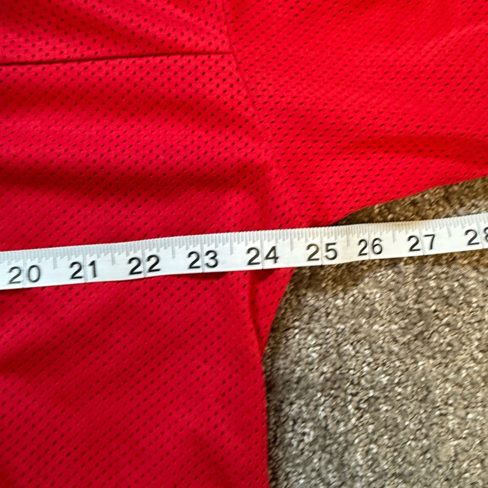 White Fox Hit A Home Run" Red Jersey Short Sleeve Oversized Top M/L - Picture 5 of 9